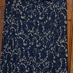 JM Collection Black Sequin Button-Down Blouse – Size M